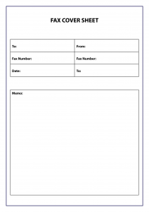 Editable Fax Cover Sheet