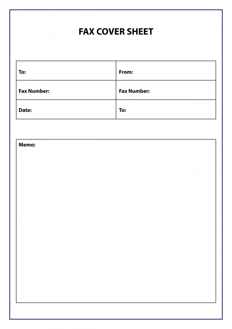 Free Printable Fax Cover Sheet Templates - Sample & Examples