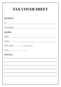 Confidential Fax Cover Sheet Template