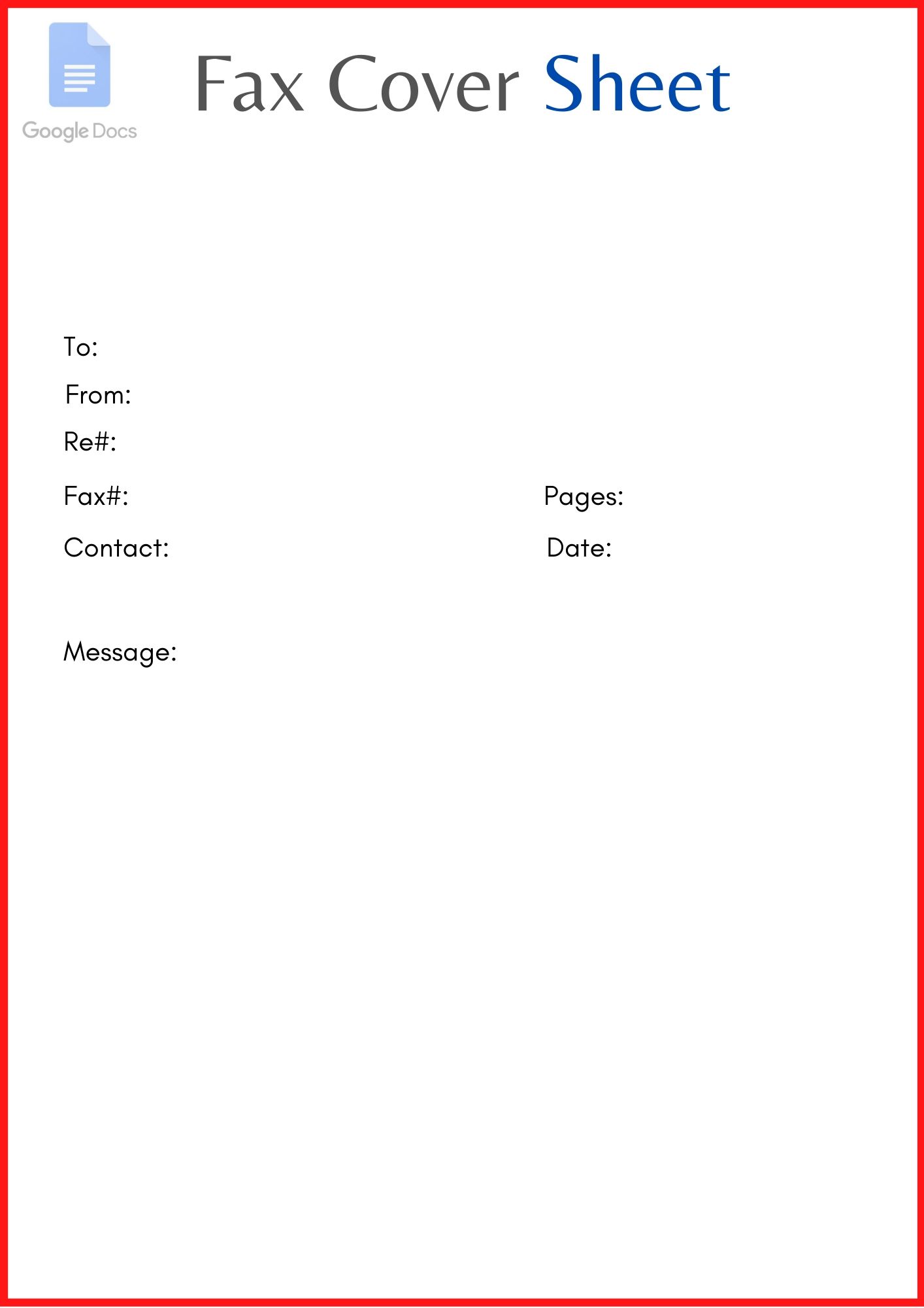 cover page google docs template