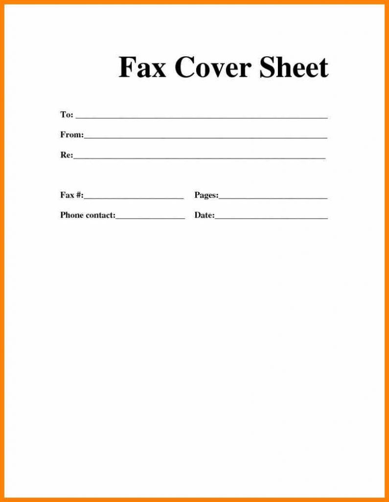 sample cover sheet for fax attention to fillable