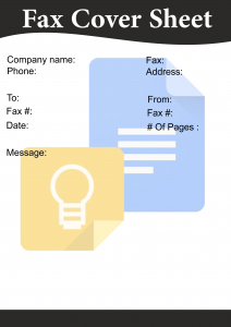 Google Docs Fax Cover Sheets Templates