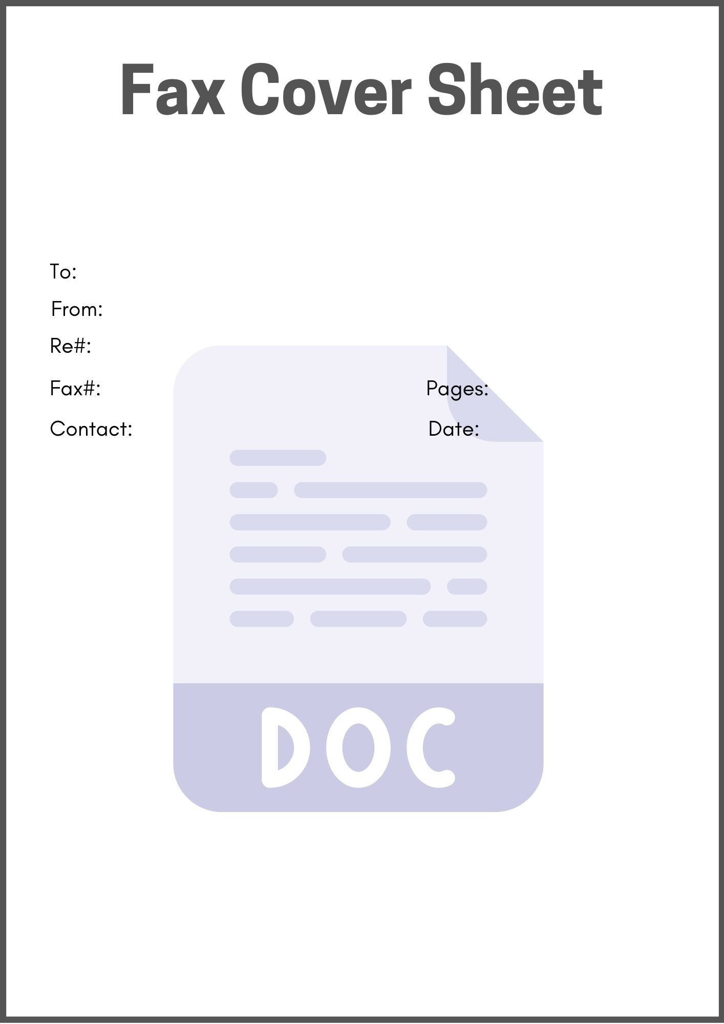 printable fax cover sheet google docs