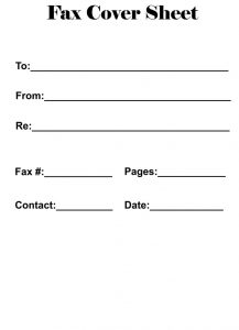 Basic Fax Cover Sheet pdf