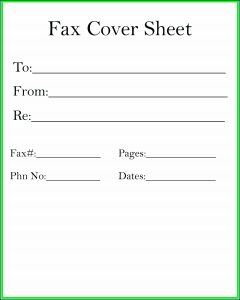 Basic Fax Cover Sheet template