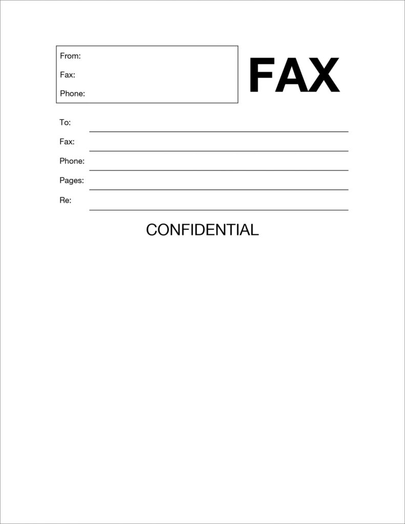 sample cover sheet for fax attention to