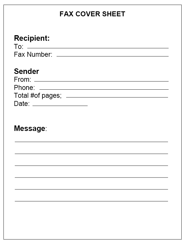 free professional fax cover sheet templates in pdf and word