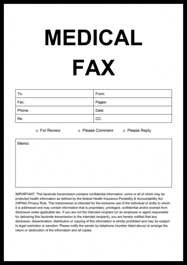 Masshealth Fax Cover Sheet With Instance