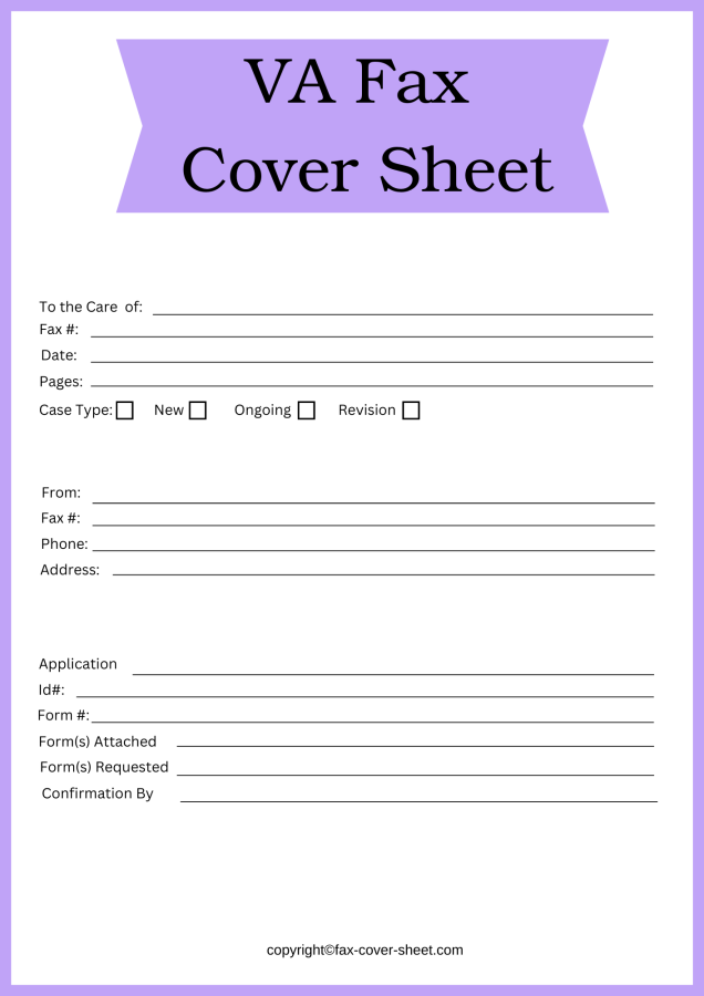 Va Fax Cover Sheet Templates Printable In Pdf Format 4227